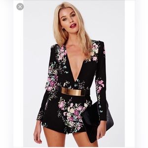 Misguided long sleeve romper size UK 8 (US 4)